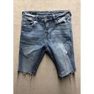 True Religion Jean Shorts Size 27 Cut Off Bermuda High Rise Jeannie Curvy